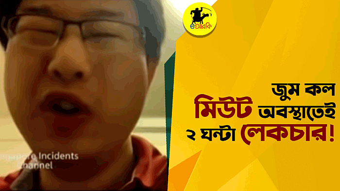 জুম কল মিউট অবস্থাতেই ২ ঘন্টা লেকচার দিলেন সিঙ্গাপুরের মাস্টারমশাই