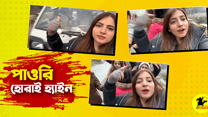 'পাওরি' গার্লের অদ্ভূত ঢঙের সুরে মাতছে দেশ-বিদেশ ও ইন্টারনেট