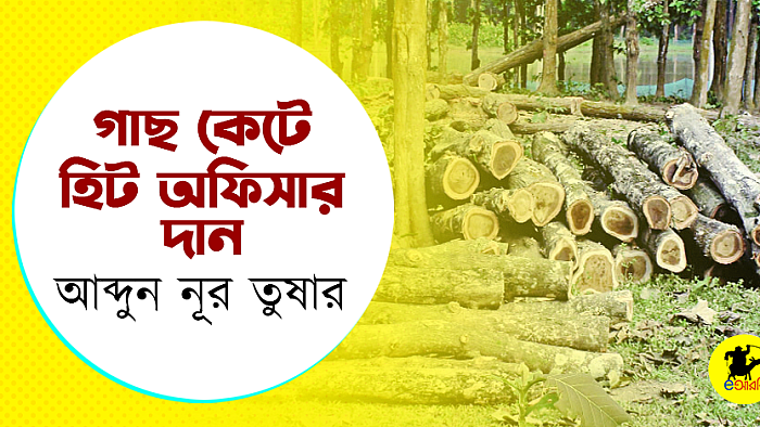 গাছ কেটে হিট অফিসার দান