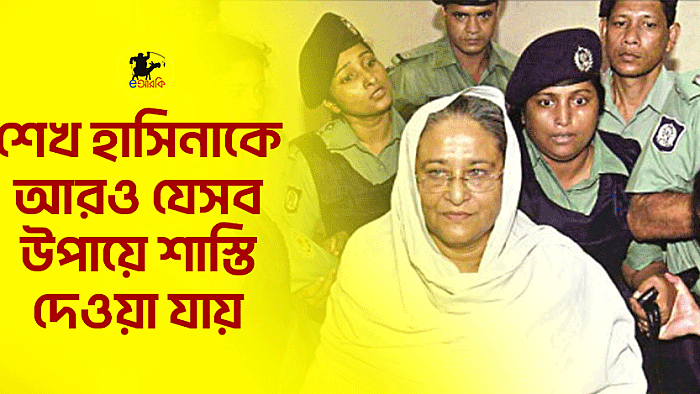 শেখ হাসিনাকে আরও যেসব উপায়ে শাস্তি দেওয়া যায়