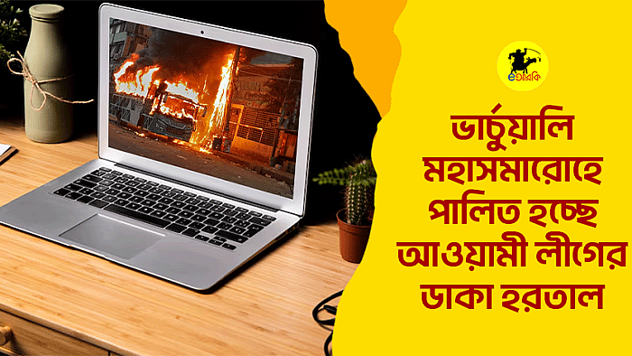 ভার্চুয়ালি মহাসমারোহে পালিত হচ্ছে আওয়ামী লীগের ডাকা হরতাল