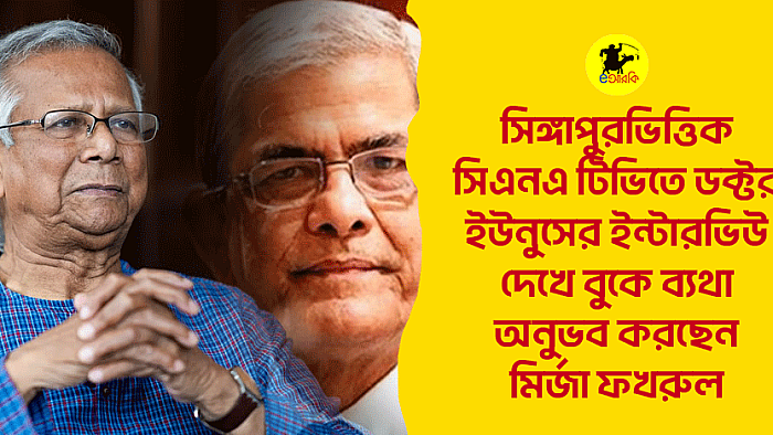 সিঙ্গাপুরভিত্তিক সিএনএ টিভিতে ডক্টর ইউনূসের ইন্টারভিউ দেখে বুকে ব্যথা অনুভব করছেন মির্জা ফখরুল