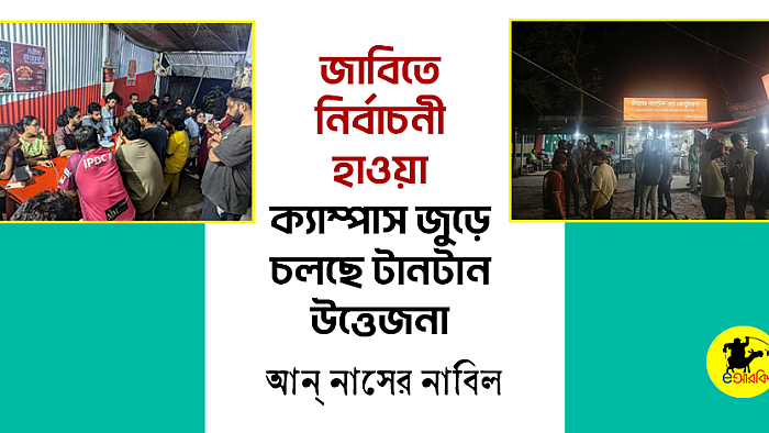 জাবিতে নির্বাচনী হাওয়া, ক্যাম্পাস জুড়ে চলছে টানটান উত্তেজনা