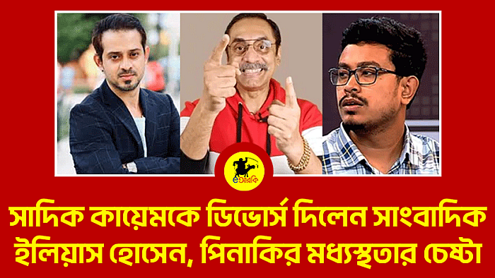 সাদিক কায়েমকে ডিভোর্স দিলেন সাংবাদিক ইলিয়াস হোসেন, পিনাকির মধ্যস্থতার চেষ্টা