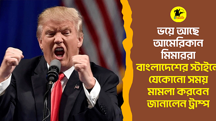 ভয়ে আছে আমেরিকান মিমাররা, বাংলাদেশের স্টাইলে যেকোনো সময় মামলা করবেন জানালেন ট্রাম্প