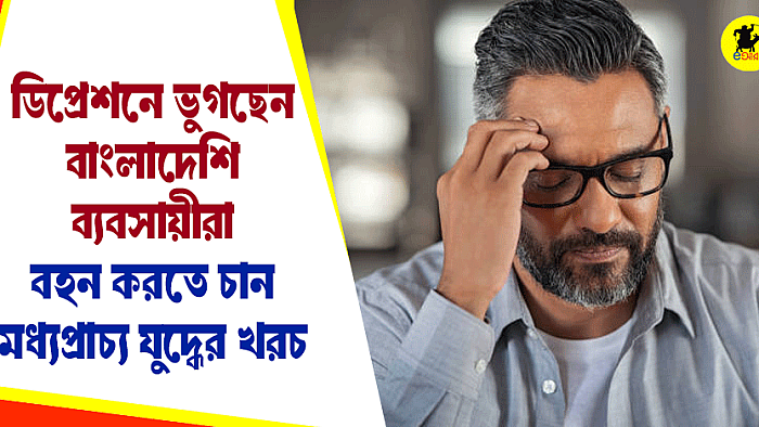 ডিপ্রেশনে ভুগছেন বাংলাদেশি ব্যবসায়ীরা, বহন করতে চান মধ্যপ্রাচ্য যুদ্ধের খরচ