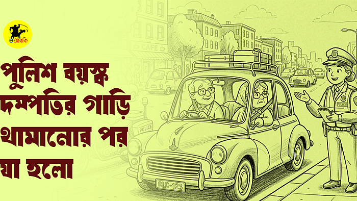 পুলিশ বয়স্ক দম্পতির গাড়ি থামানোর পর যা হলো
