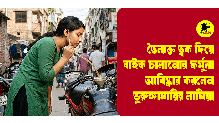 তৈলাক্ত ত্বক দিয়ে বাইক চালানোর ফর্মুলা আবিষ্কার করলেন ভুরুঙ্গামারির লামিয়া