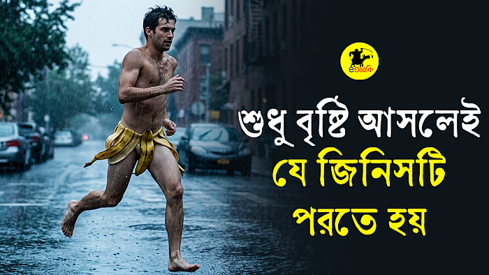 শুধু বৃষ্টি আসলেই যে জিনিসটি পরতে হয়