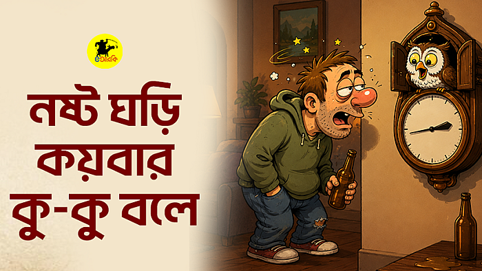 নষ্ট ঘড়ি কয়বার কু-কু করে
