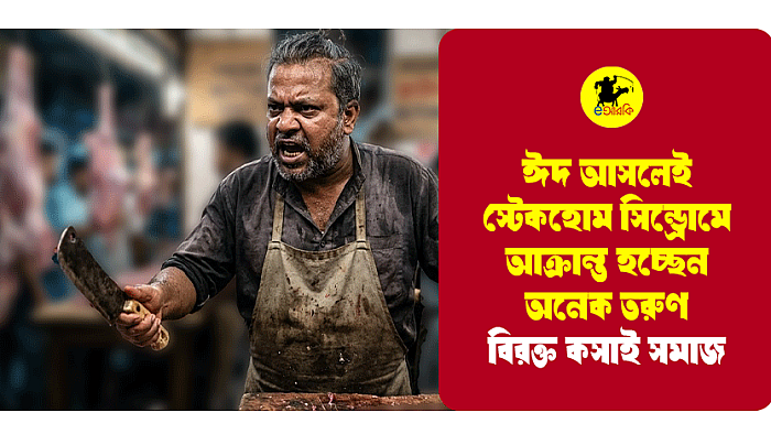 ঈদ আসলেই ‘স্টেকহোম সিন্ড্রোমে’ আক্রান্ত হচ্ছেন অনেক তরুণ, বিরক্ত কসাই সমাজ