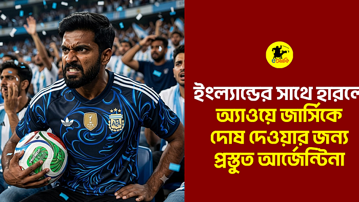 ইংল্যান্ডের সঙ্গে হারলে অ্যাওয়ে জার্সিকে দোষ দেওয়ার জন্য প্রস্তুত আর্জেন্টিনা