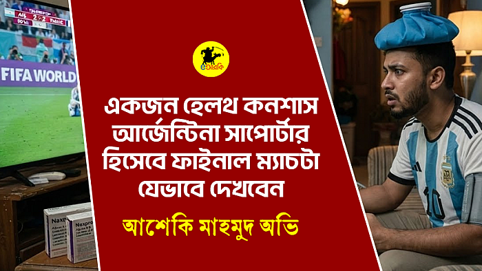 একজন হেলথ কনশাস আর্জেন্টিনা সাপোর্টার হিসেবে ফাইনাল ম্যাচটা যেভাবে দেখবেন