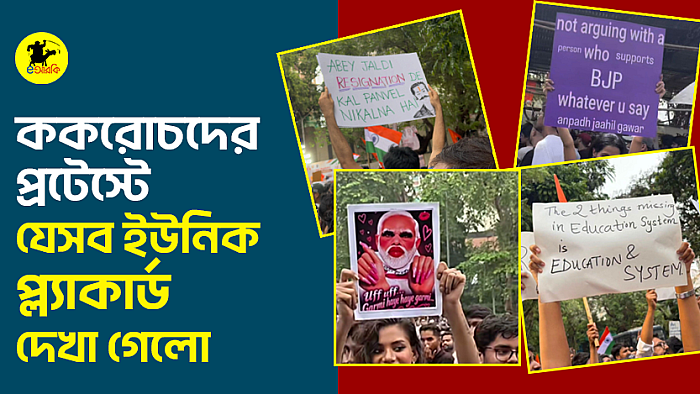 ককরোচদের প্রটেস্টে যেসব ইউনিক প্ল্যাকার্ড দেখা গেলো