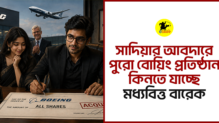 সাদিয়ার আবদারে পুরো বোয়িং প্রতিষ্ঠান কিনতে যাচ্ছে মধ্যবিত্ত বারেক