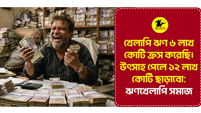 খেলাপি ঋণ ৬ লাখ কোটি ক্রস করেছি। উৎসাহ পেলে ১২ লাখ কোটি ছাড়াবো: ঋণখেলাপি সমাজ