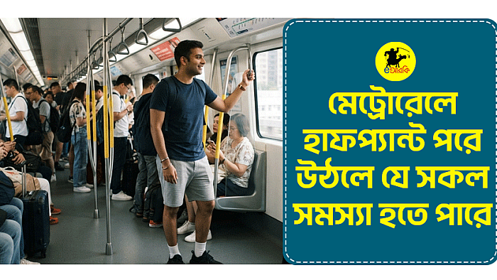 মেট্রোরেলে হাফপ্যান্ট পরে উঠলে যে সমস্যাগুলো হতে পারে